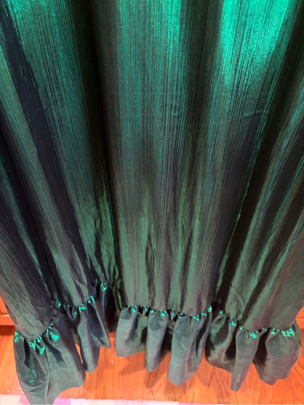 Pomander Place Tuckernut Emerald Green Midi Dress XL Brand New - Picture 10 of 12